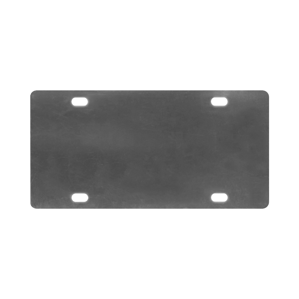 black and white Pattern 4416 Classic License Plate