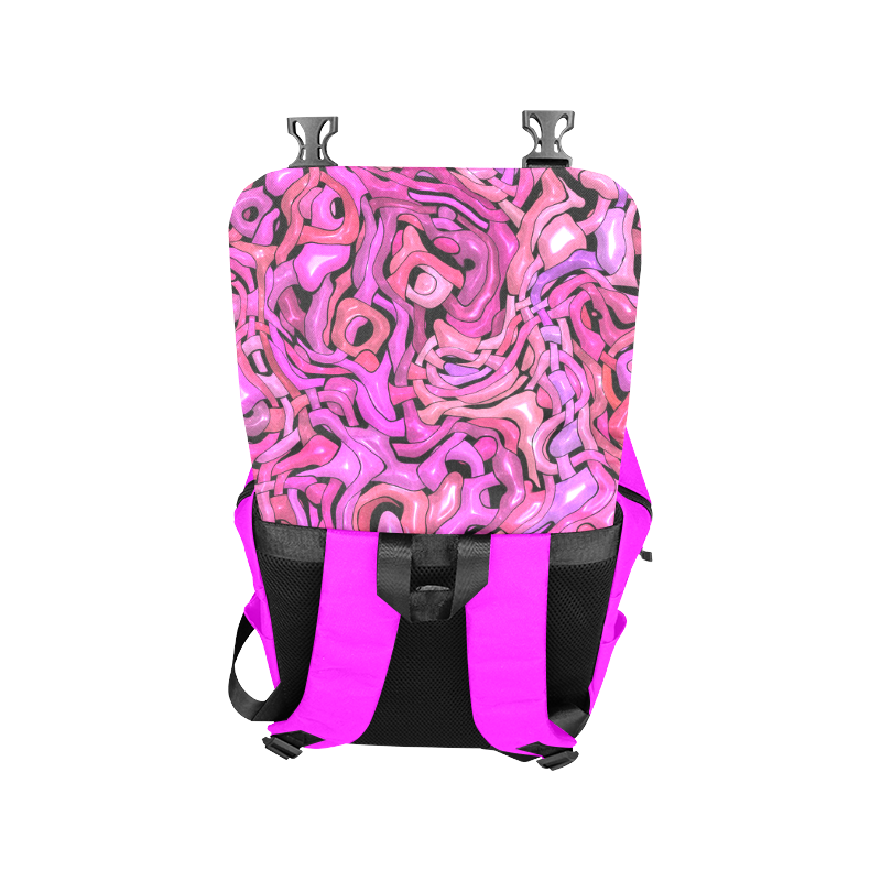 intricate emotions,hot pink Casual Shoulders Backpack (Model 1623)