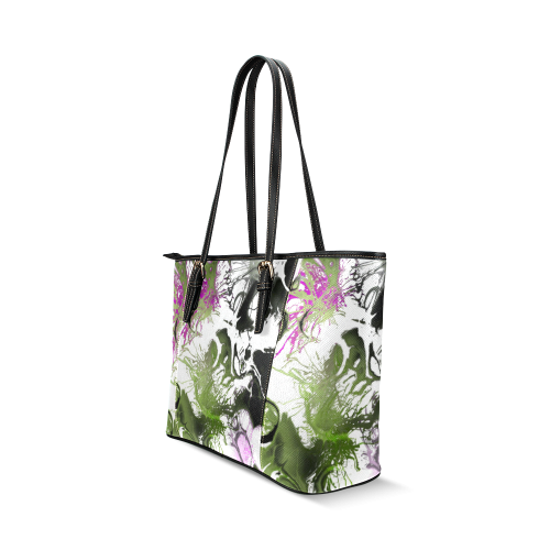 abstract fun Leather Tote Bag/Large (Model 1640)