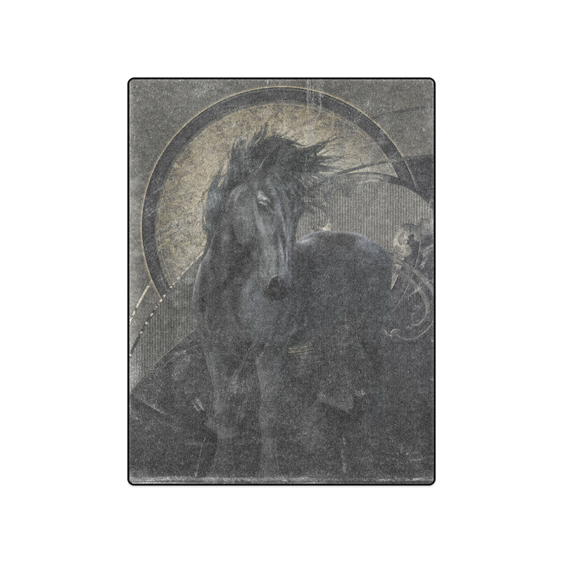 Gothic Friesian Horse Blanket 50"x60"