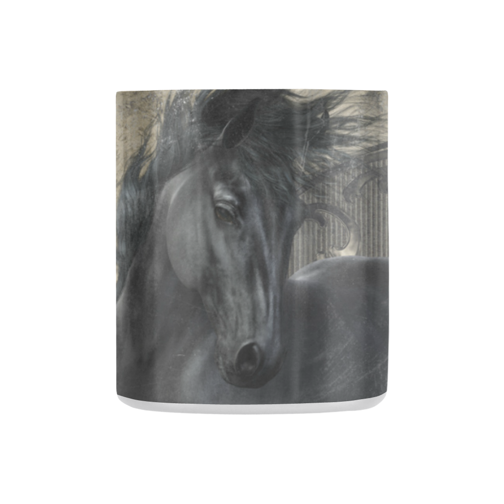 Gothic Friesian Horse Classic Insulated Mug(10.3OZ)