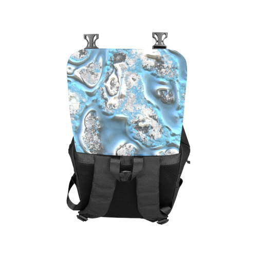metal art 11, blue Casual Shoulders Backpack (Model 1623)