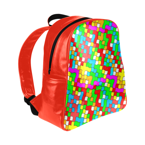 school party colorful Multi-Pockets Backpack (Model 1636)