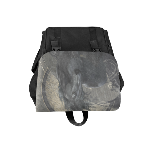 Gothic Friesian Horse Casual Shoulders Backpack (Model 1623)