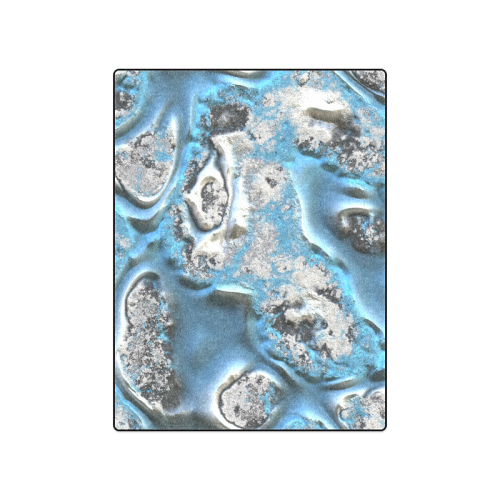 metal art 11, blue Blanket 50"x60"