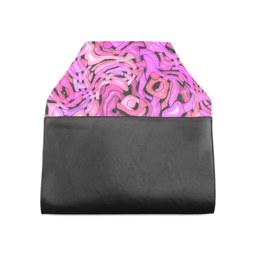 intricate emotions,hot pink Clutch Bag (Model 1630)