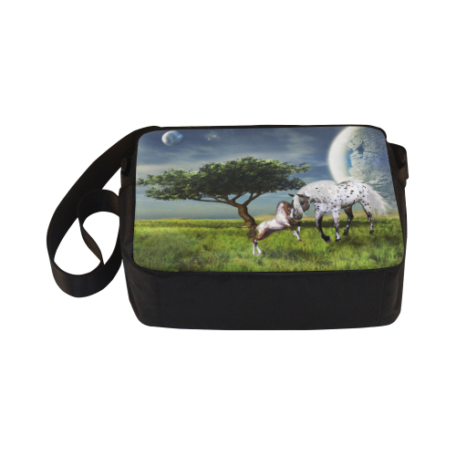 Horses Love Forever Classic Cross-body Nylon Bags (Model 1632)