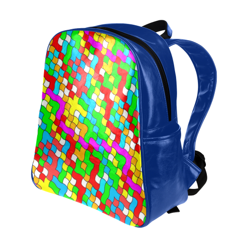 school party colorful Multi-Pockets Backpack (Model 1636)