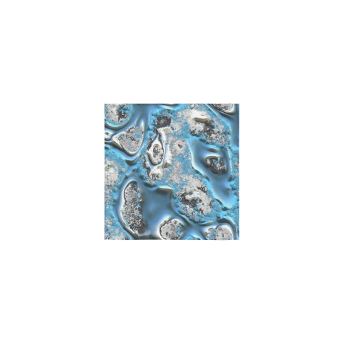 metal art 11, blue Square Towel 13“x13”