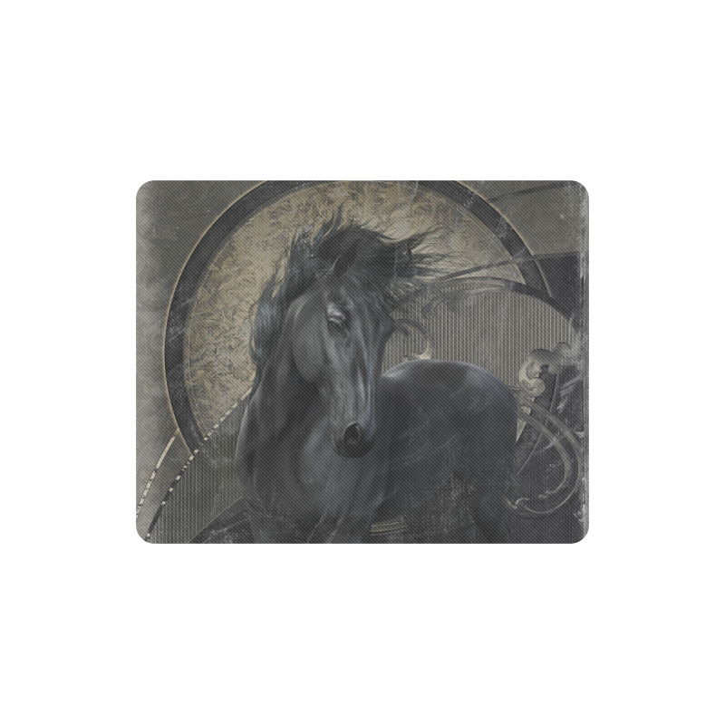 Gothic Friesian Horse Rectangle Mousepad