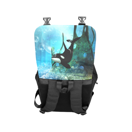 Wonderful orca Casual Shoulders Backpack (Model 1623)