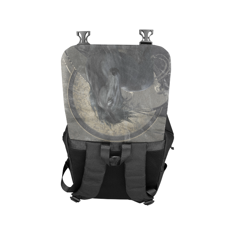 Gothic Friesian Horse Casual Shoulders Backpack (Model 1623)