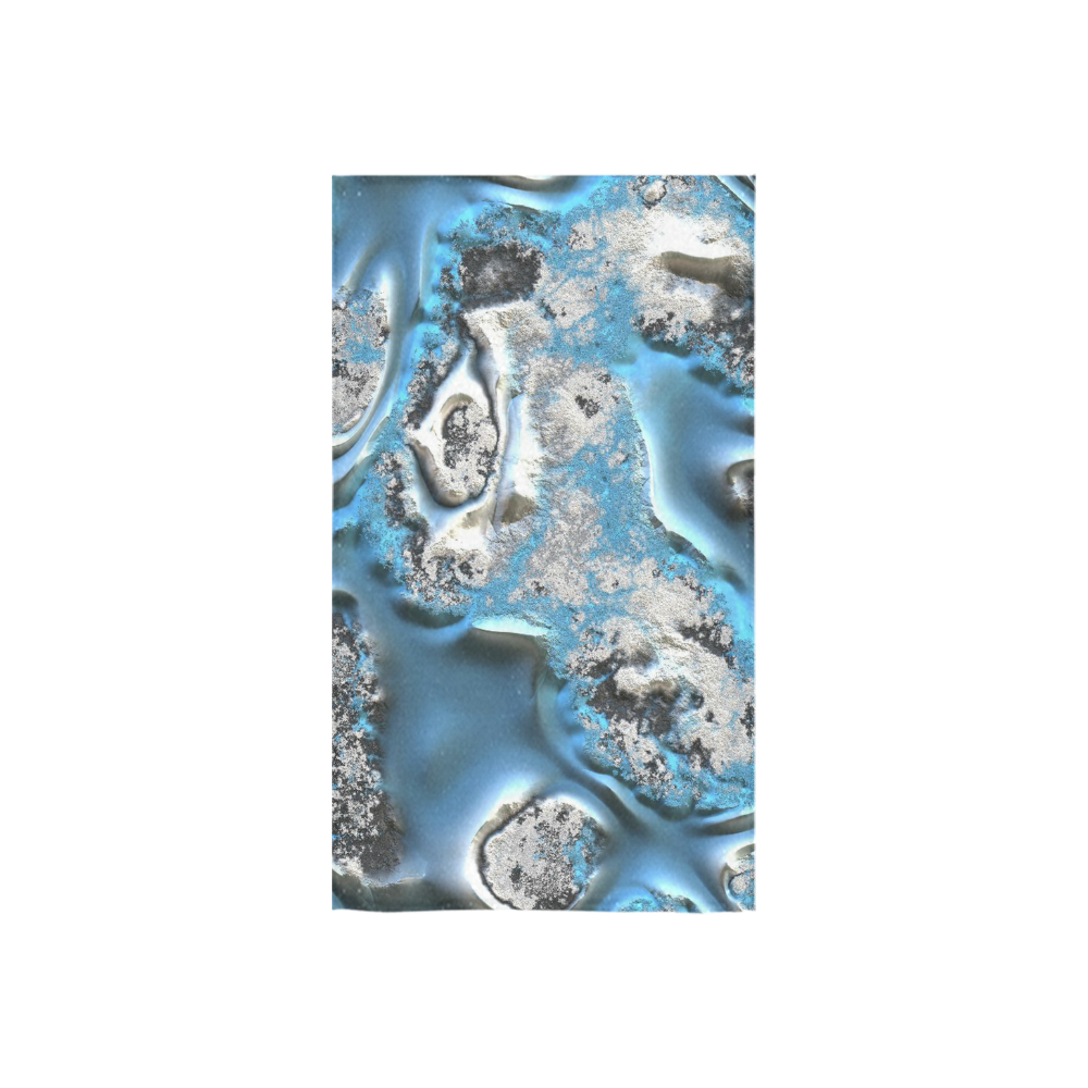 metal art 11, blue Custom Towel 16"x28"