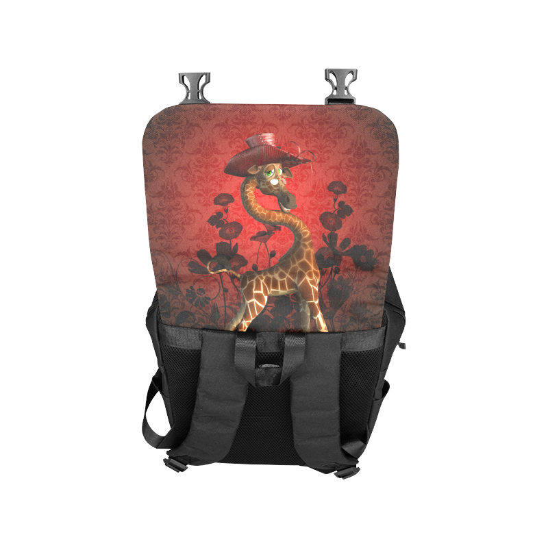Funny giraffe Casual Shoulders Backpack (Model 1623)