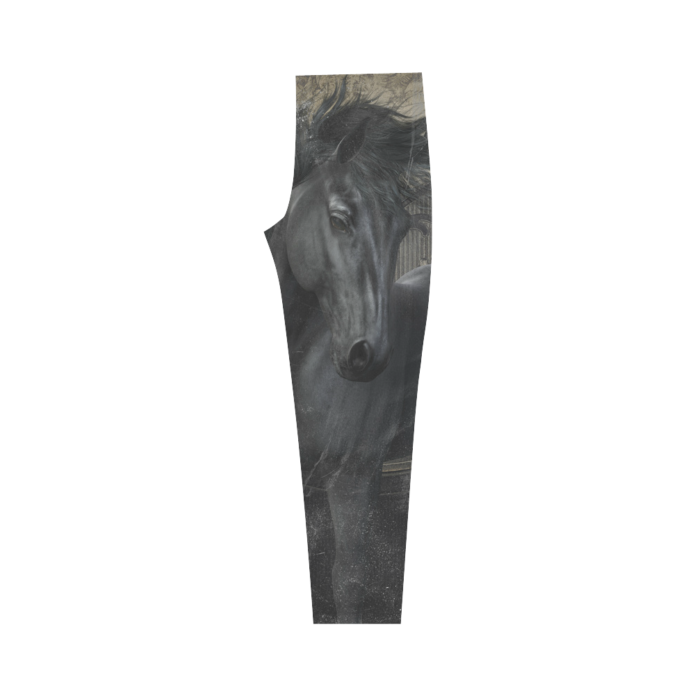 Gothic Friesian Horse Capri Legging (Model L02)