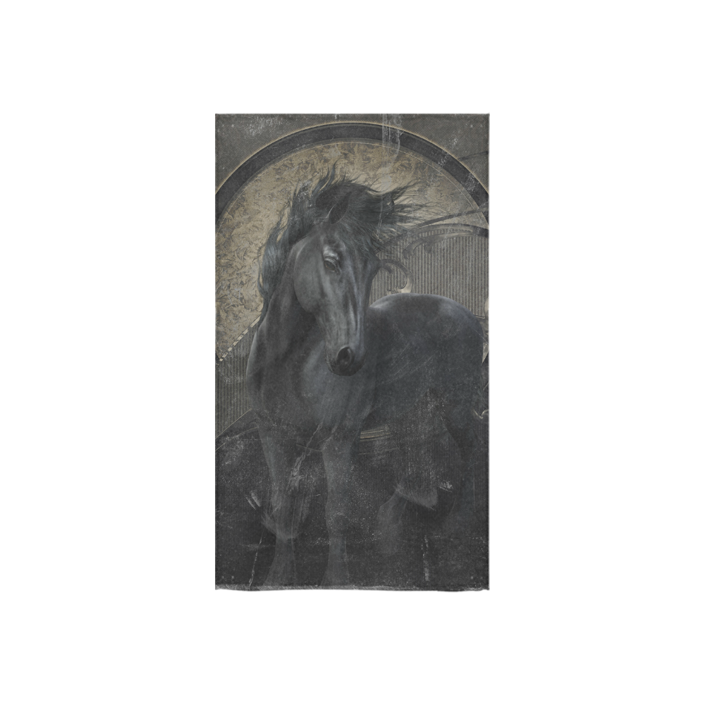 Gothic Friesian Horse Custom Towel 16"x28"