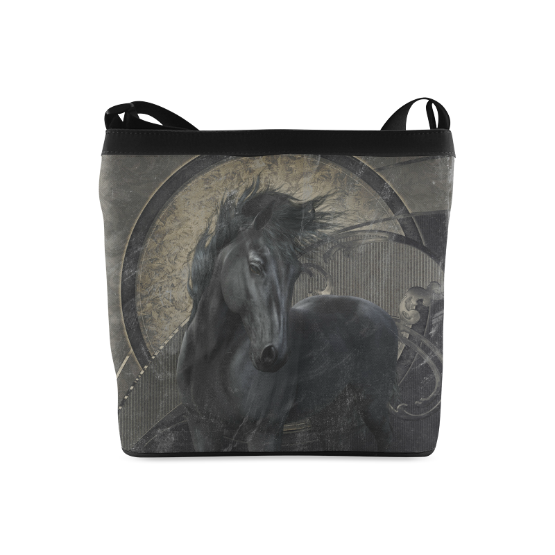 Gothic Friesian Horse Crossbody Bags (Model 1613)