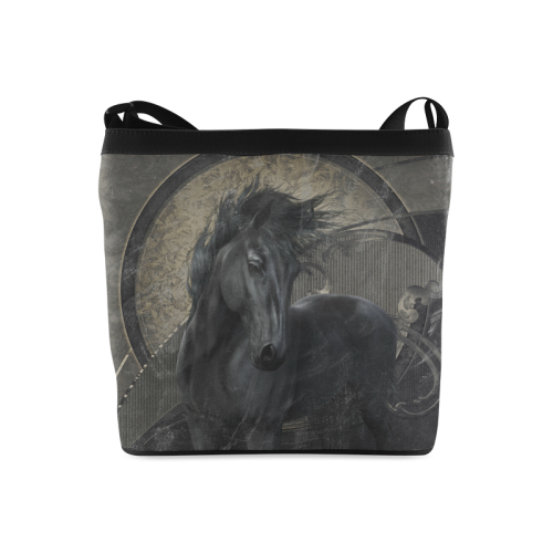 Gothic Friesian Horse Crossbody Bags (Model 1613)