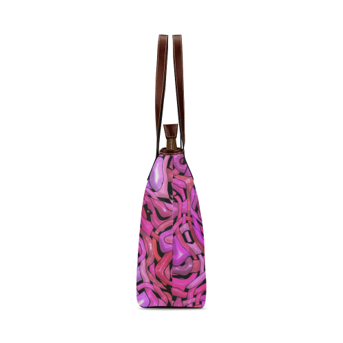 intricate emotions,hot pink Shoulder Tote Bag (Model 1646)
