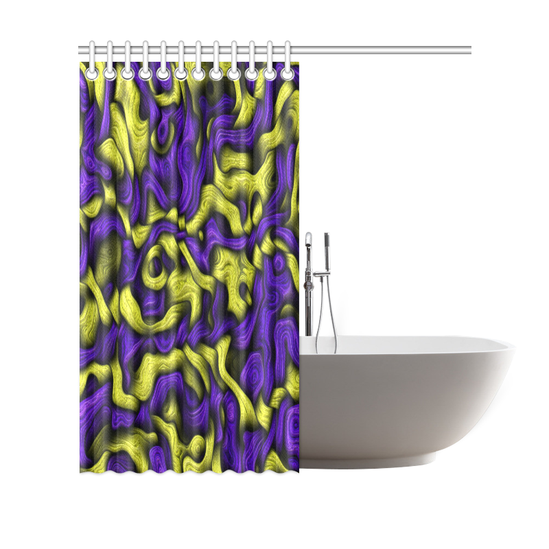 tangled blue Shower Curtain 69"x70"