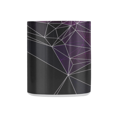 Polygons purple and black Classic Insulated Mug(10.3OZ)