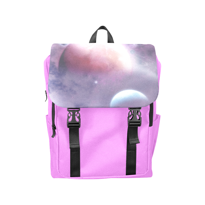 Pink Space Dream Casual Shoulders Backpack (Model 1623)