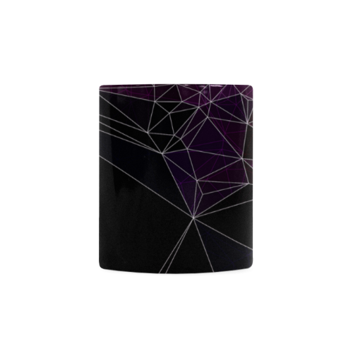 Polygons purple and black White Mug(11OZ)