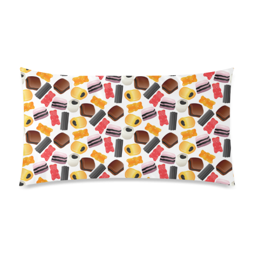 Yummy Rectangle Pillow Case 20"x36"(Twin Sides)
