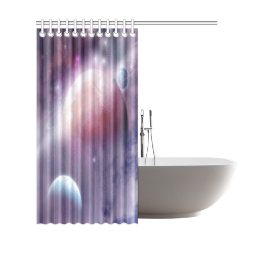 Pink Space Dream Shower Curtain 69"x72"