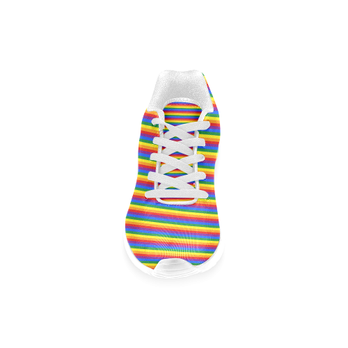 Gay Pride Rainbow Stripes Men’s Running Shoes (Model 020)
