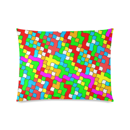 school party colorful Custom Zippered Pillow Case 20"x26"(Twin Sides)