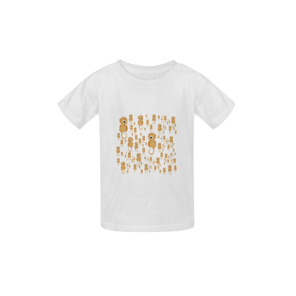 Sea Horses Kid's  Classic T-shirt (Model T22)