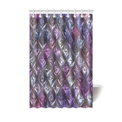 rhombus, diamond patterned lilac Shower Curtain 48"x72"