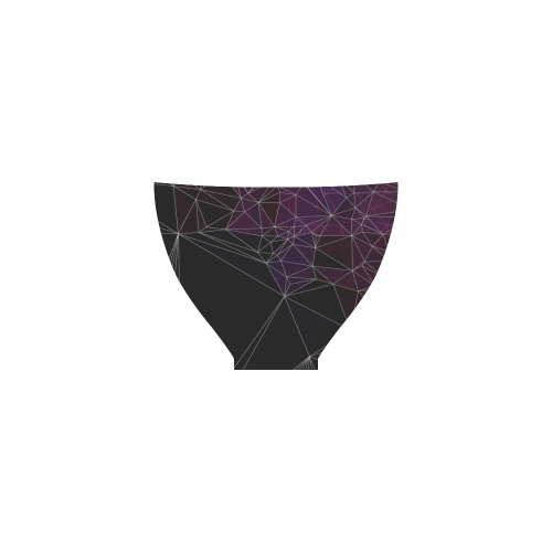 Polygons purple and black Custom Bikini Swimsuit