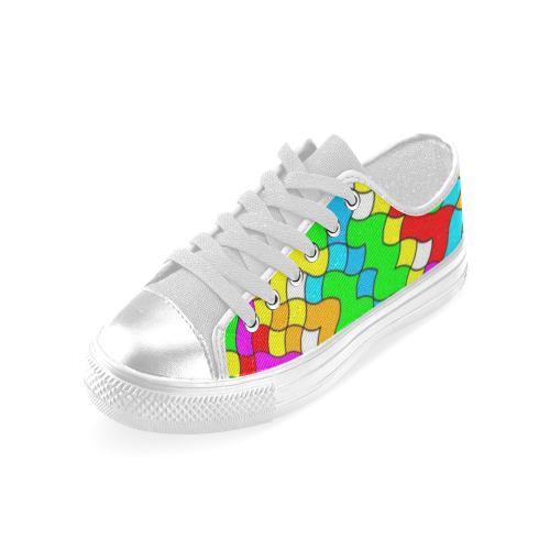 school party colorful Women's Classic Canvas Shoes (Model 018)