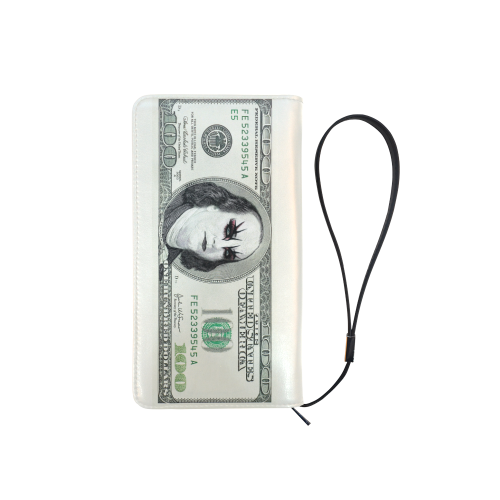 Funny Conceptual Money Gothic $100 Banknote Men's Clutch Purse （Model 1638）