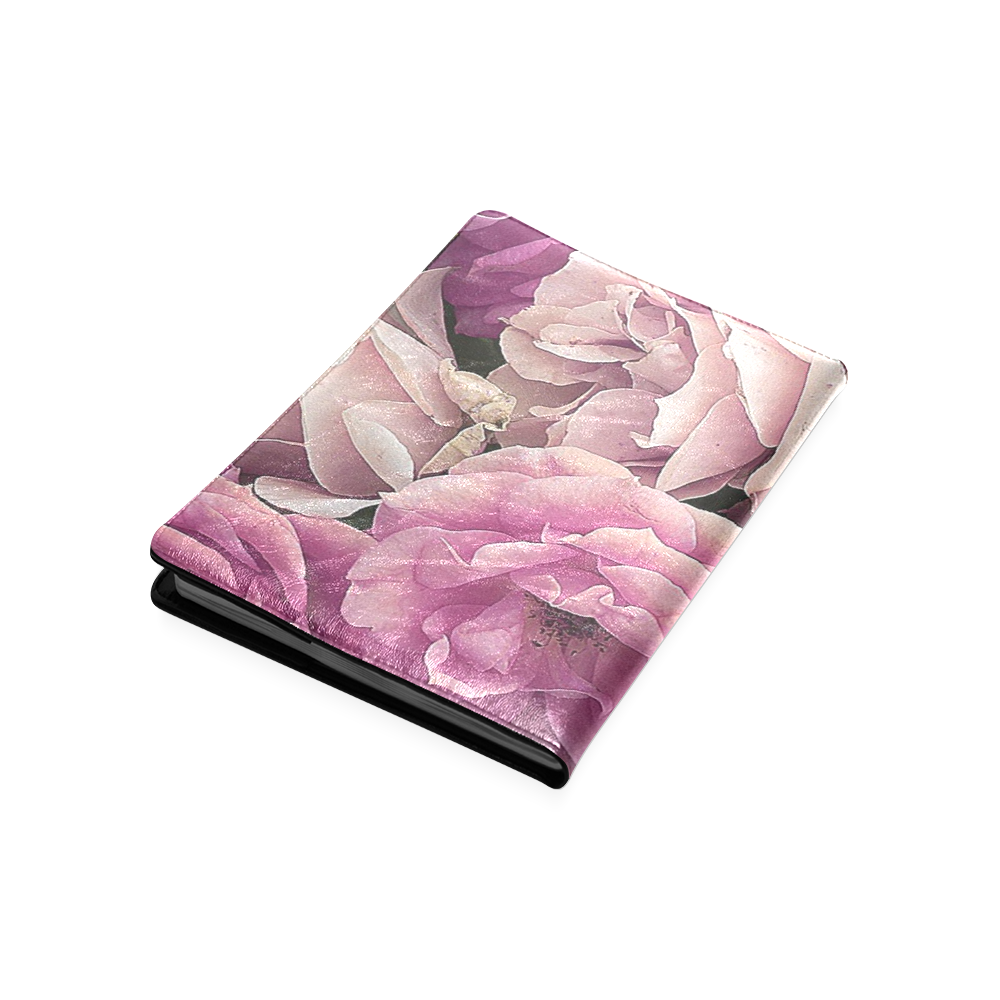 great garden roses pink Custom NoteBook B5