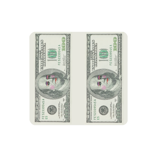 Funny Money in Drag $100 Banknote Women's Clutch Wallet (Model 1637)