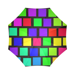 colorful checkered Foldable Umbrella (Model U01)