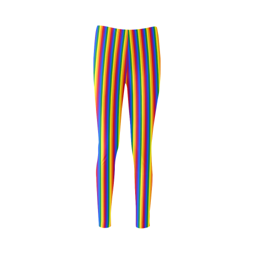 Gay Pride Rainbow Stripes Cassandra Women's Leggings (Model L01)