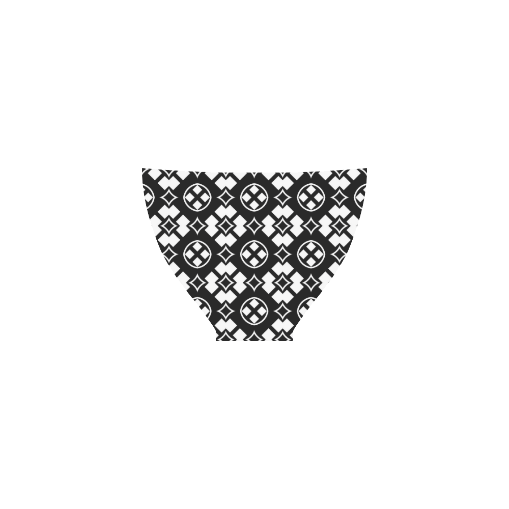 black and white Pattern 3416 Custom Bikini Swimsuit