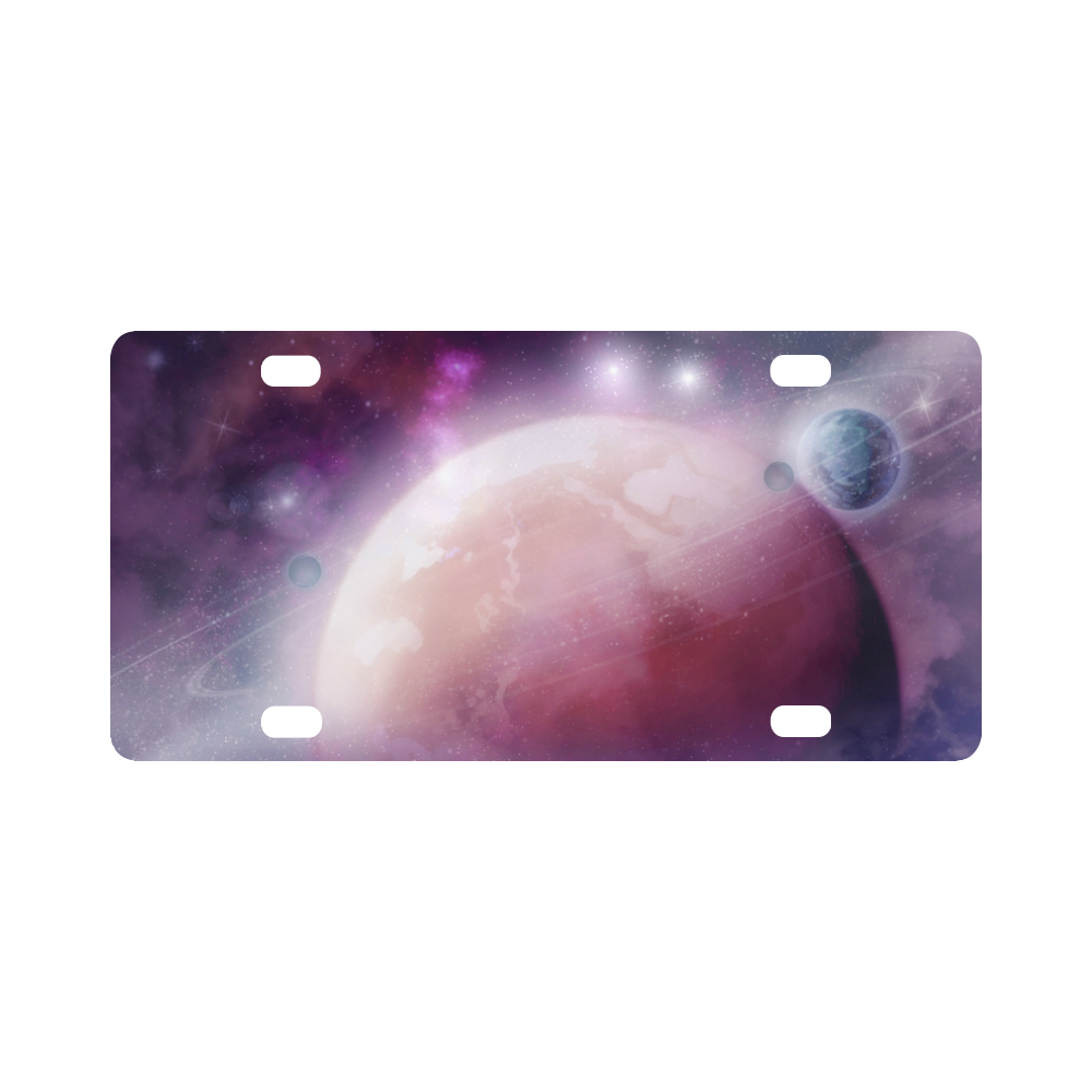 Pink Space Dream Classic License Plate