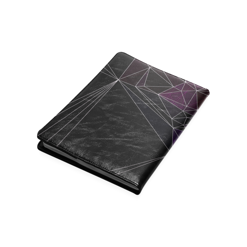 Polygons purple and black Custom NoteBook B5