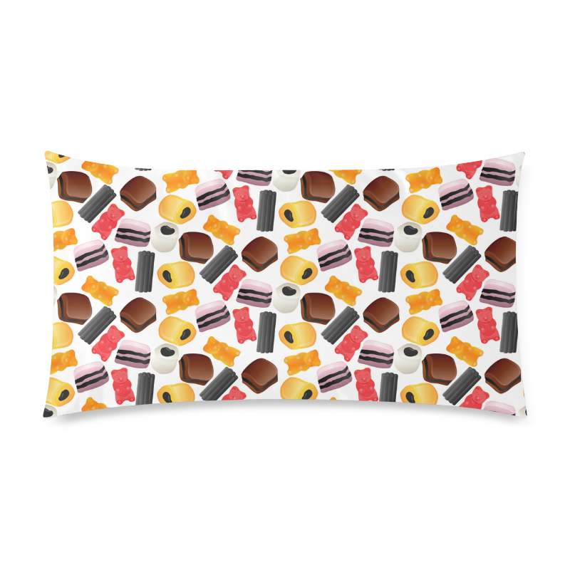 Yummy Rectangle Pillow Case 20"x36"(Twin Sides)
