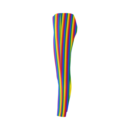 Gay Pride Rainbow Stripes Cassandra Women's Leggings (Model L01)