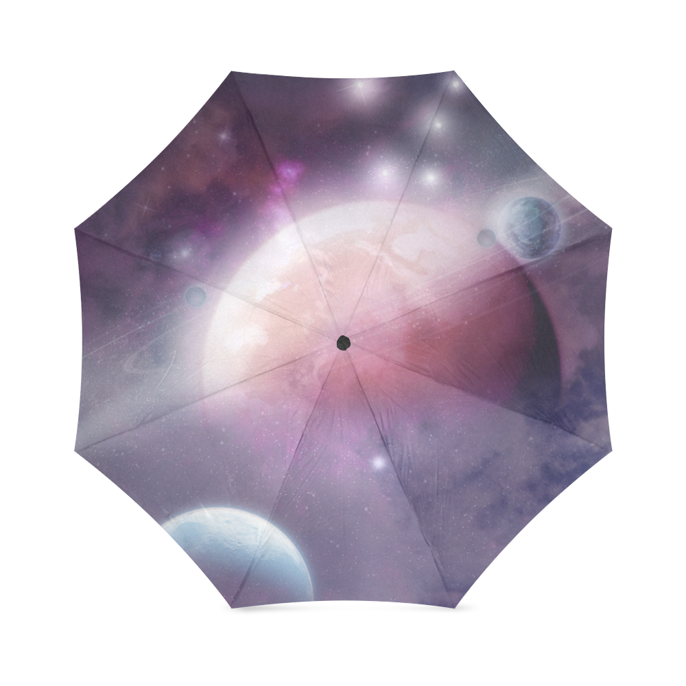 Pink Space Dream Foldable Umbrella (Model U01)