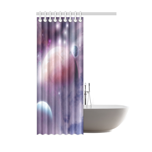 Pink Space Dream Shower Curtain 48"x72"
