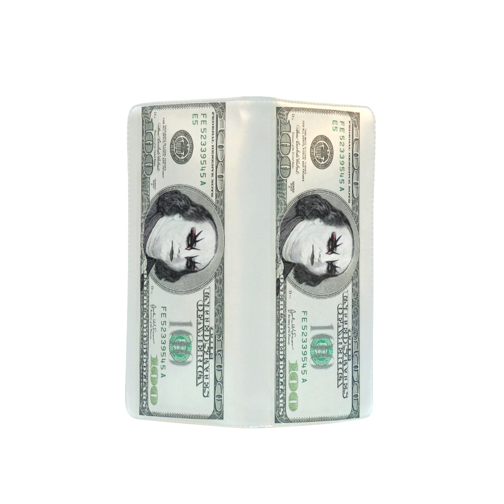 Funny Conceptual Money Gothic $100 Banknote Men's Clutch Purse （Model 1638）
