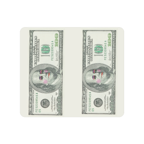Funny Money in Drag $100 Banknote Men's Clutch Purse （Model 1638）