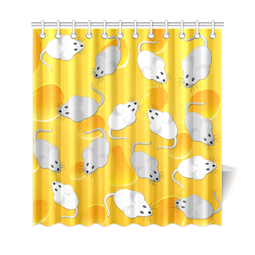 mice on cheese Shower Curtain 69"x72"